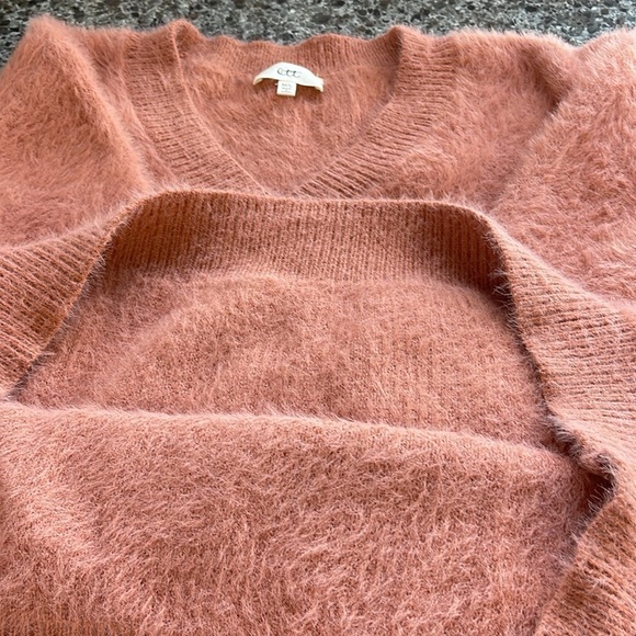 OTT women’s sweater M/L‎ eyelash texture, dusty, pink, long sleeve bell cuff . - Picture 15 of 15